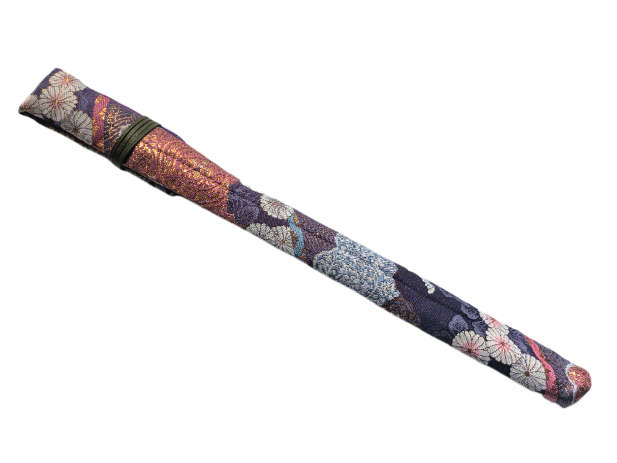 Handmade Shinobue Carrying Sleeve – Traditional Japanese Kimono Fabric Case | Purple P-B-B05