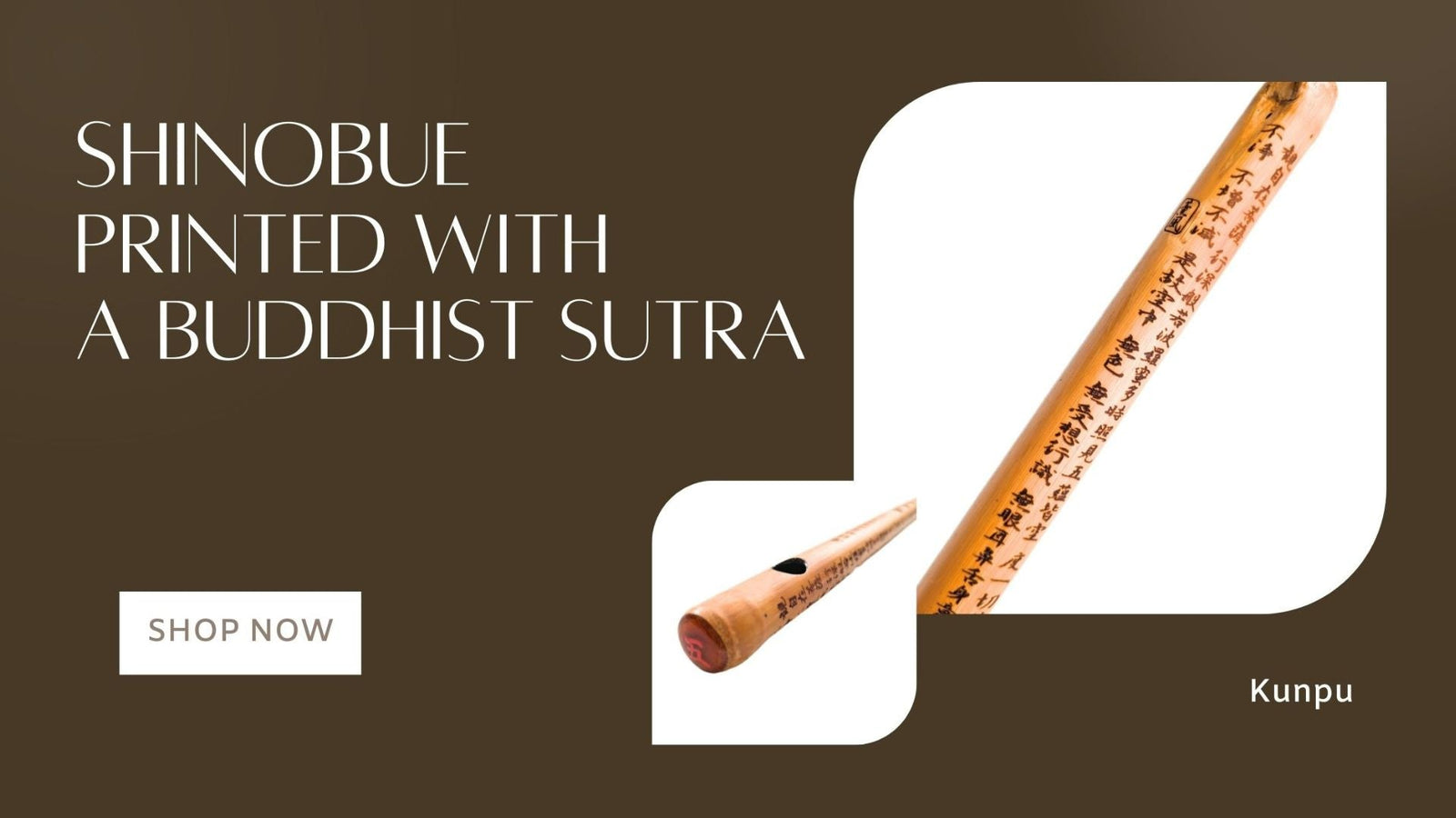 【Stock Arrival Notice】Shinobue Printed with a Buddhist Stura