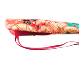 Handmade Shinobue Carrying Sleeve – Traditional Japanese Kimono Fabric Case | Red P-B-B03